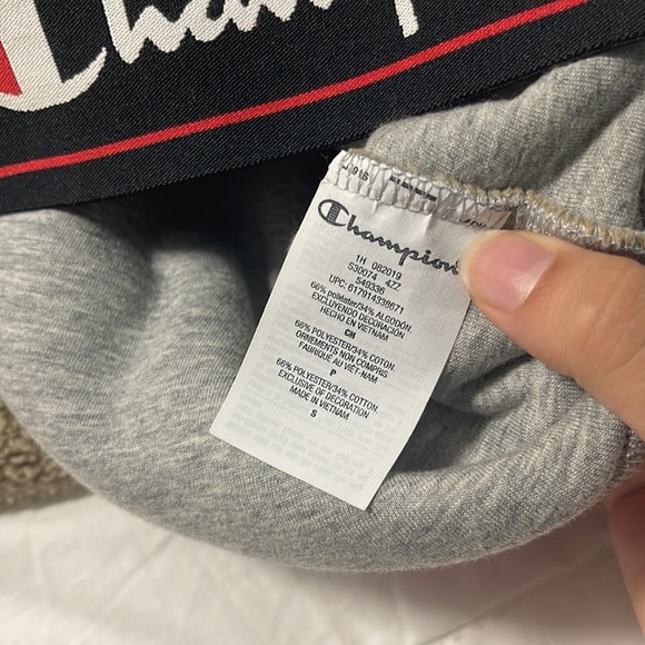 Champion Big C Sherpa Beige kangaroo pockets half zip up Hoodie - Picture 9 of 11